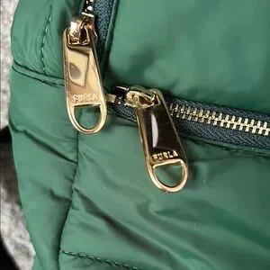 Furla | Bags | Furla Green Backpack Minimalist Design | Poshmark